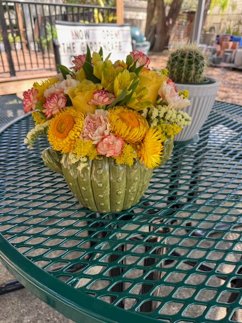 Prickly Petals Cactus Planter Arrangement