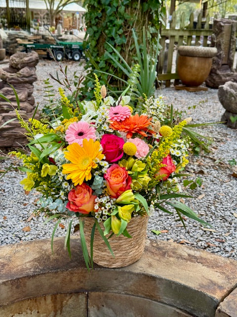 Sunny Days Floral Basket