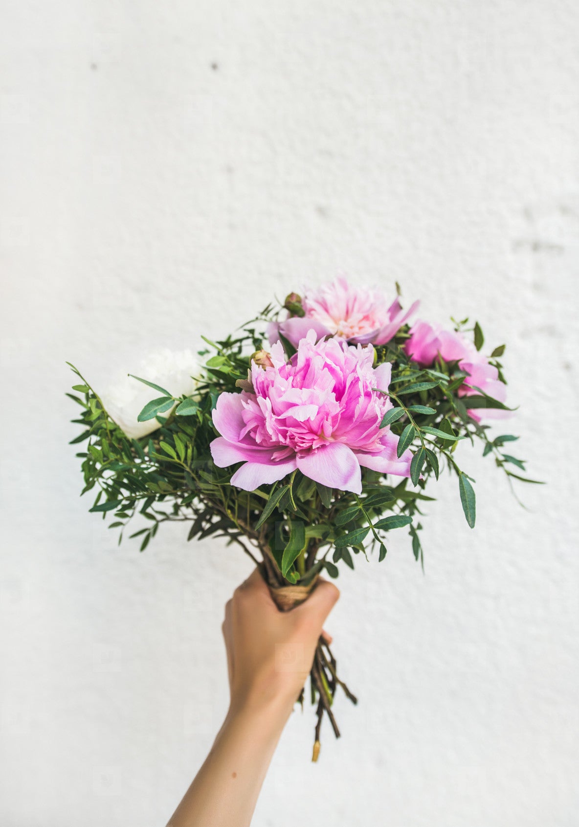 Peony hand tied prom special bouquet (out of season)