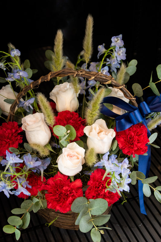 "Patriotic" Sympathy Basket