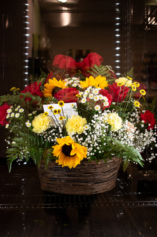 "Bold Tribute" Sympathy Basket