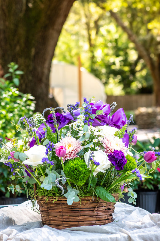 "Lavender fields" Sympathy Basket