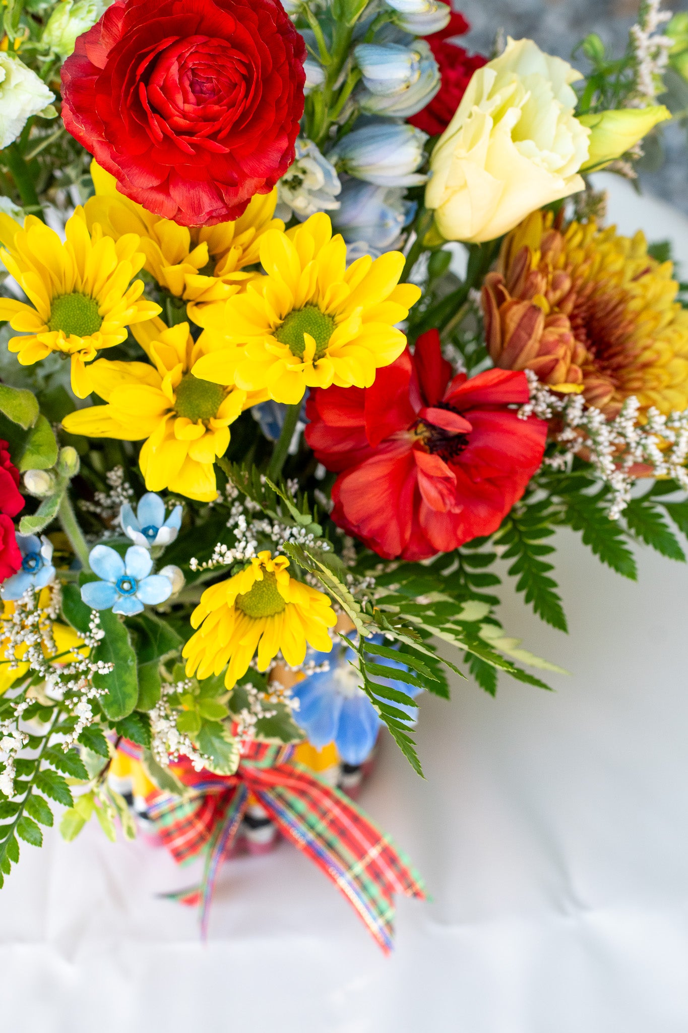 "ABCs" flower arrangement for a teacher