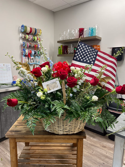 Patriotic Remembrance Basket