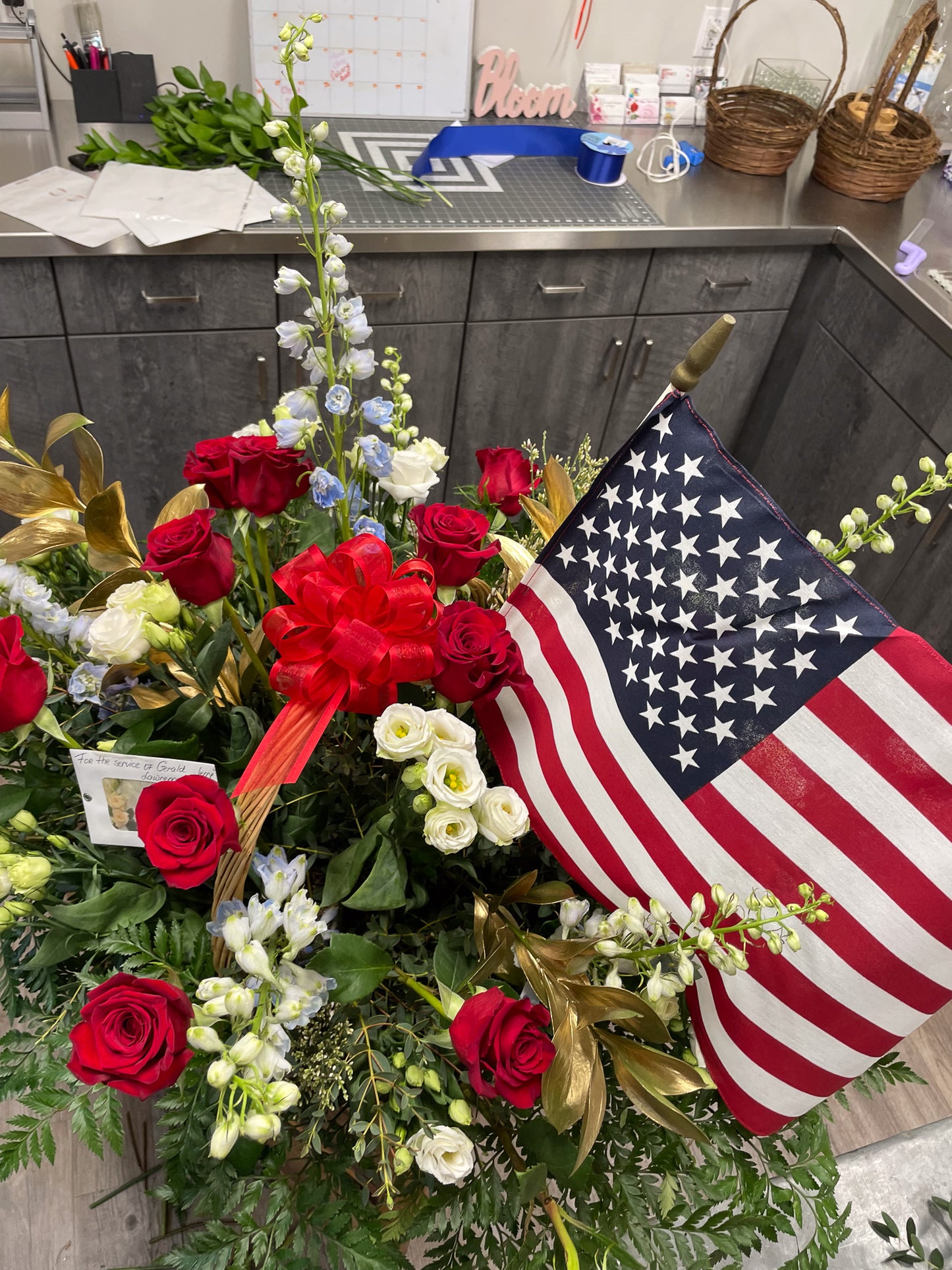 Patriotic Remembrance Basket