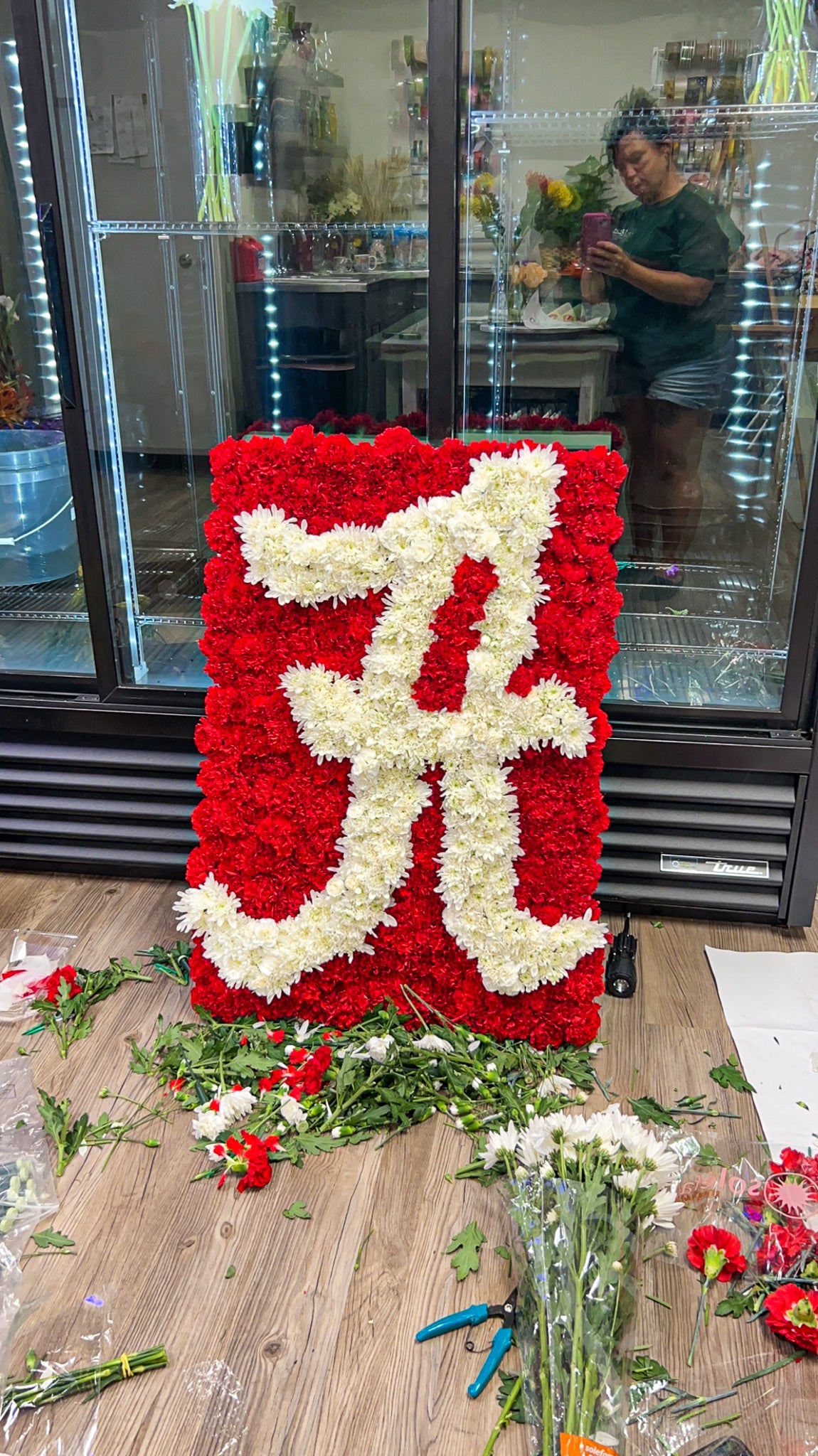 Alabama College Football Fan's Tribute Funeral Spray