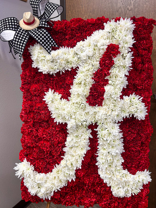 Alabama College Football Fan's Tribute Funeral Spray