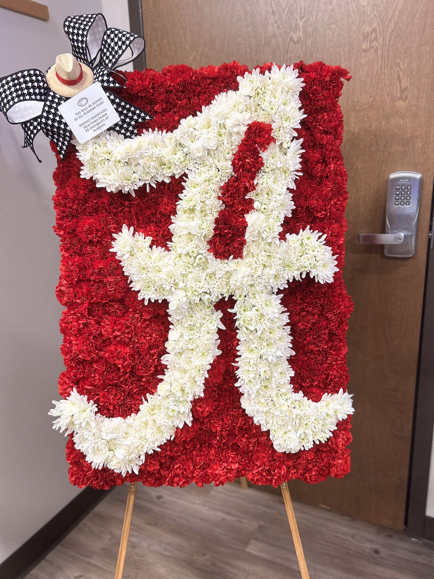 Alabama College Football Fan's Tribute Funeral Spray