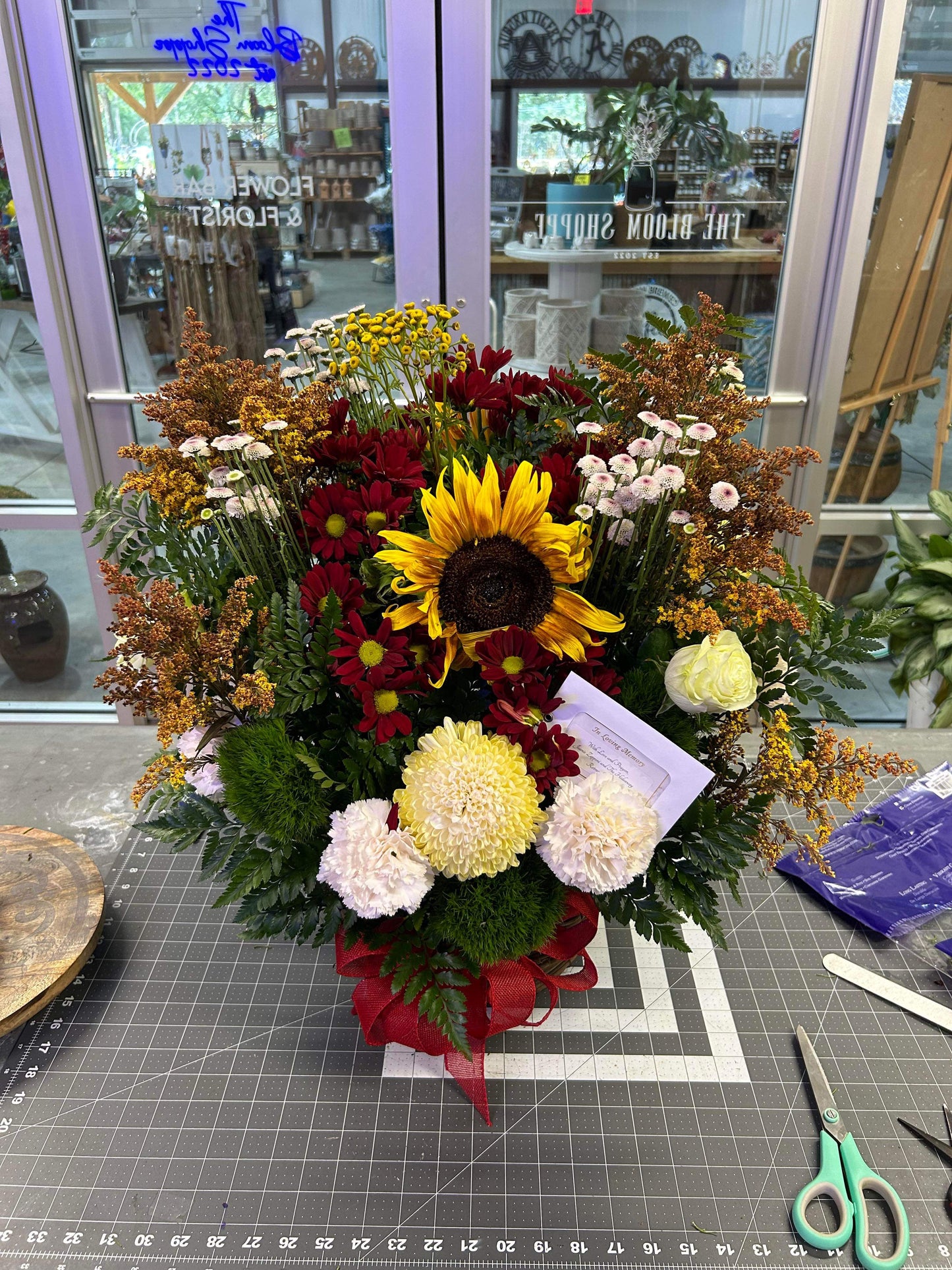 "Sunlit Memories" Sympathy Basket