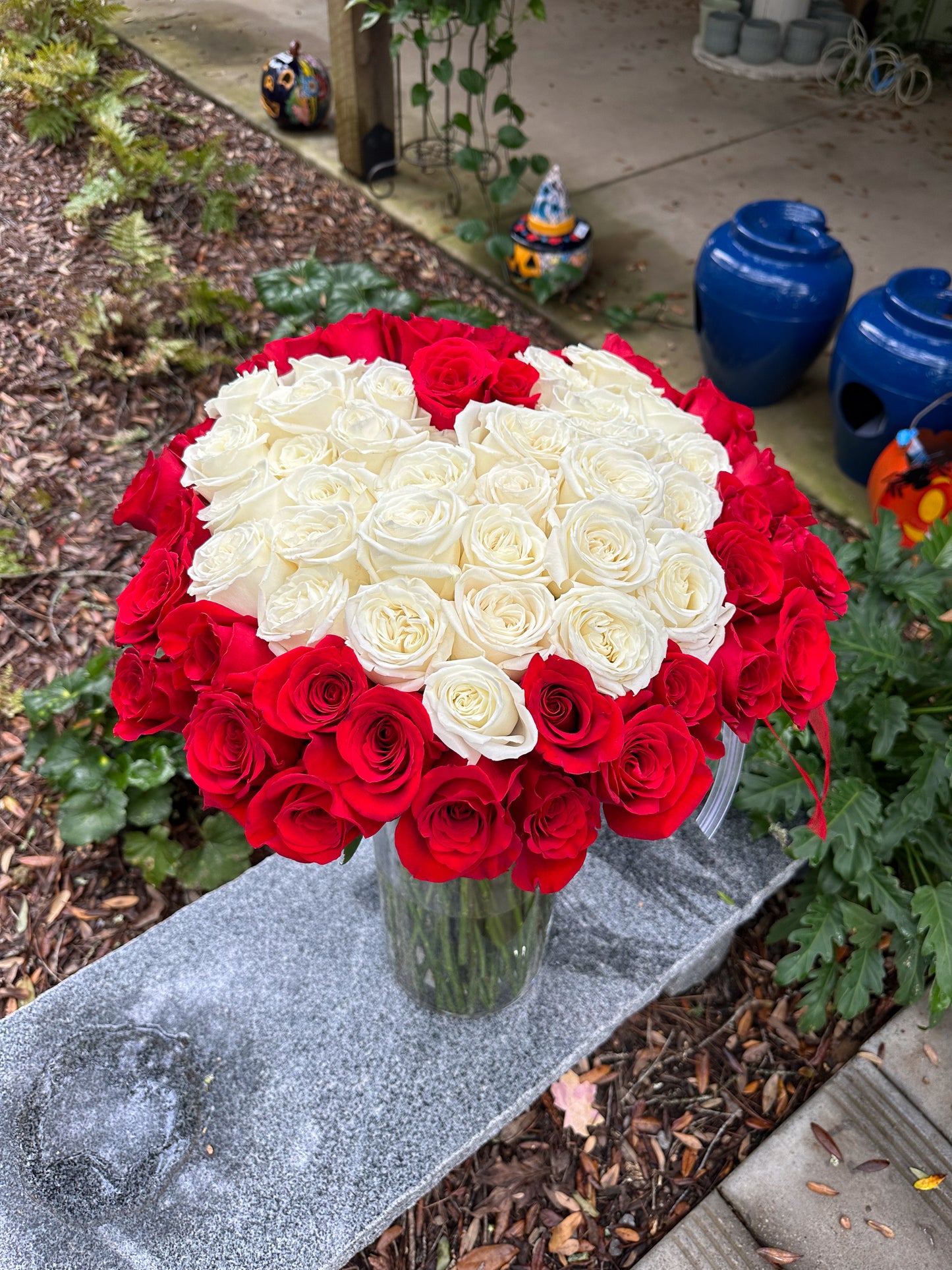 "You've got my heart" flower arrangement