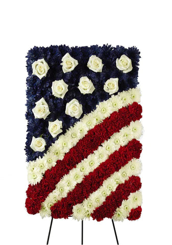 Patriotic Tribute Floral Spray