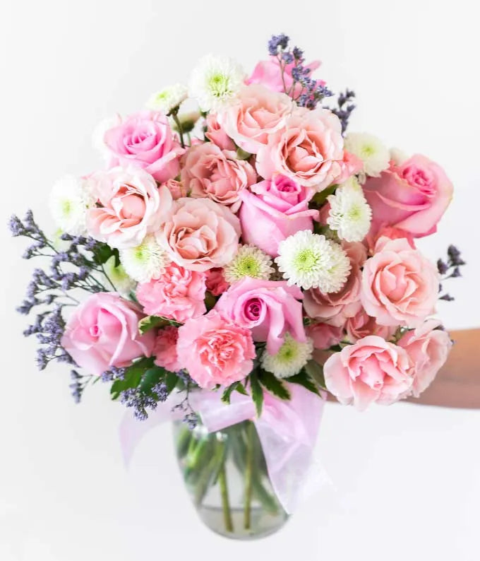 "Barbie" flower arrangement in pink hues